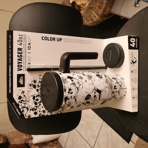 40oz HYDRAPEAK VOYAGER 'SKULLS' Insulated Stainless Steel Tumbler-Limited Ed